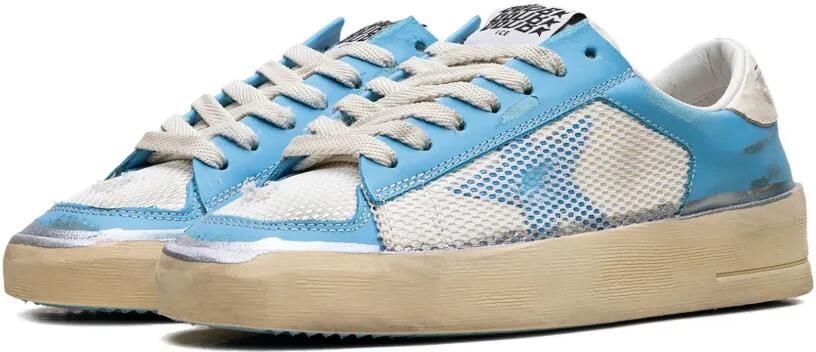 Golden Goose Stardan sneakers met mesh afwerking Blauw - Foto 3