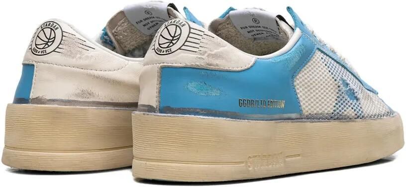 Golden Goose Stardan sneakers met mesh afwerking Blauw - Foto 2