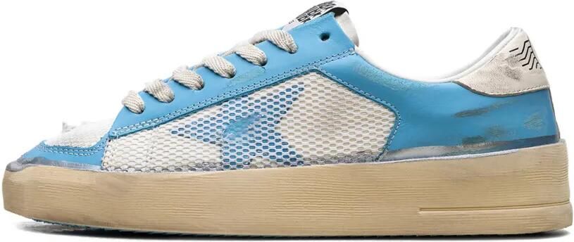 Golden Goose Stardan sneakers met mesh afwerking Blauw - Foto 4