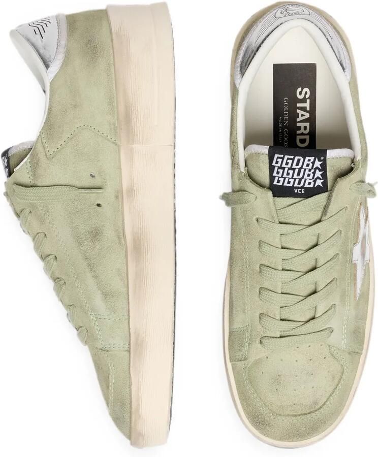 Golden Goose Stardan suède sneakers met ster Groen - Foto 2