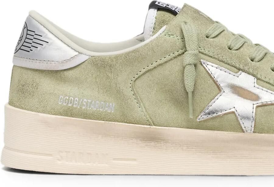Golden Goose Stardan suède sneakers met ster Groen - Foto 3