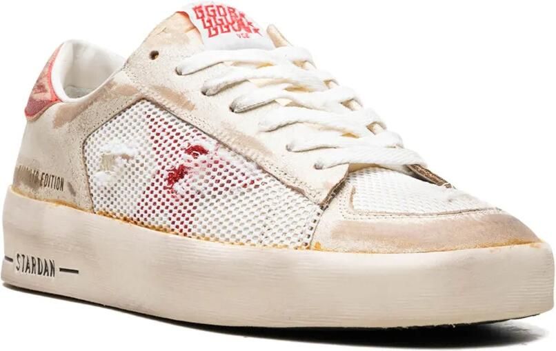 Golden Goose Stardan "White Red" sneakers Wit - Foto 2
