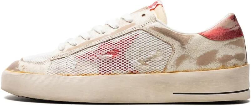 Golden Goose Stardan "White Red" sneakers Wit - Foto 4