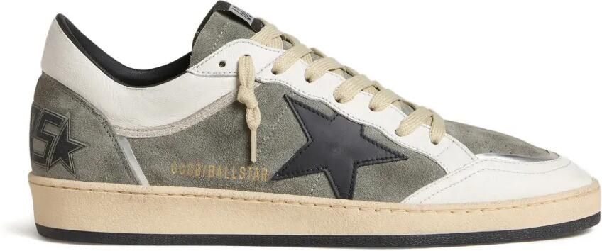 Golden Goose Suède sneakers met sterpatroon Grijs