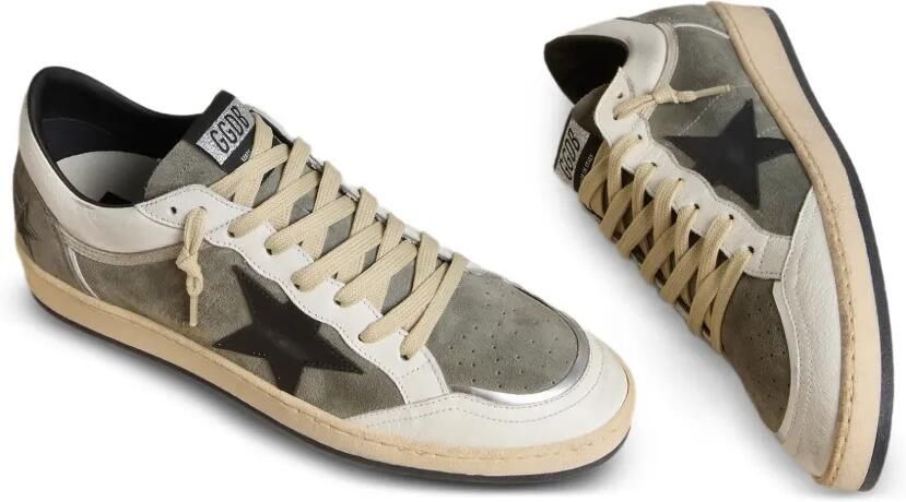 Golden Goose Suède sneakers met sterpatroon Grijs - Foto 3
