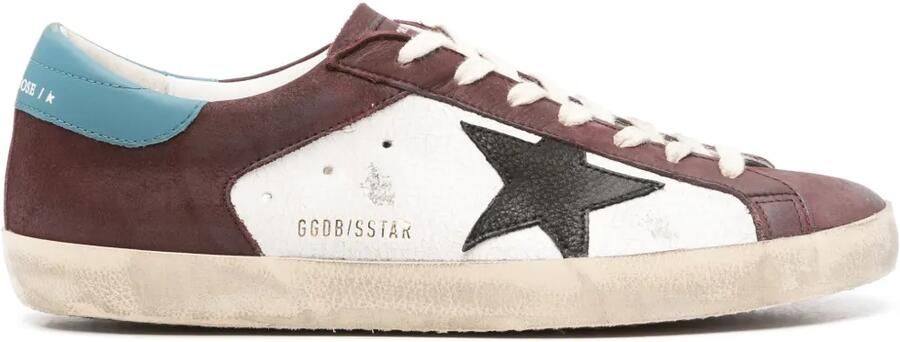 Golden Goose Super-Star Double Quarter leren sneakers Wit