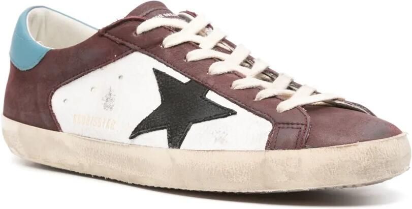 Golden Goose Super-Star Double Quarter leren sneakers Wit - Foto 3