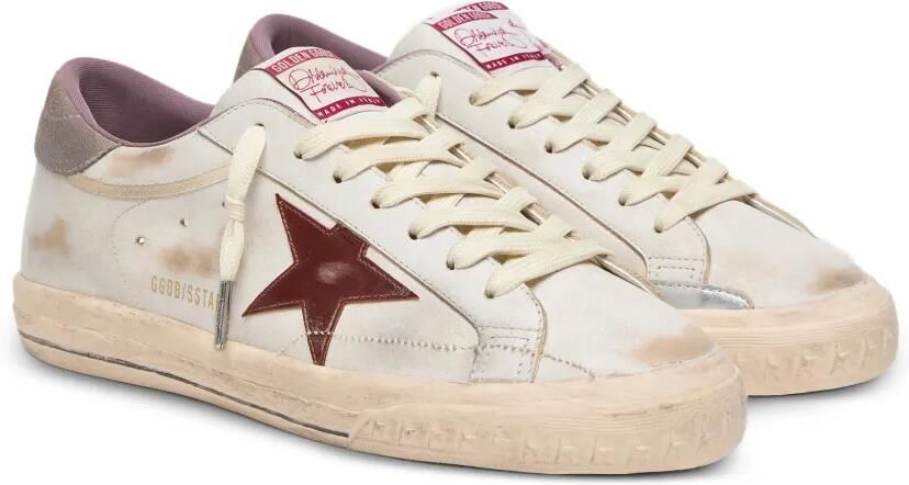 Golden Goose Super-Star gelamineerde leren sneakers met ster Wit - Foto 4