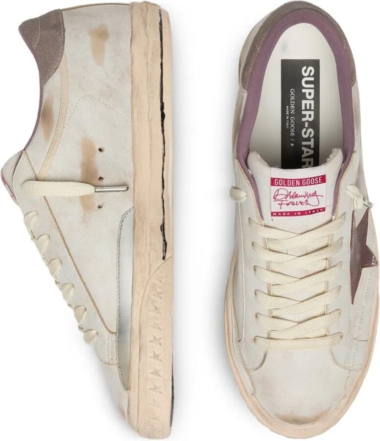 Golden Goose Super-Star gelamineerde leren sneakers met ster Wit - Foto 2