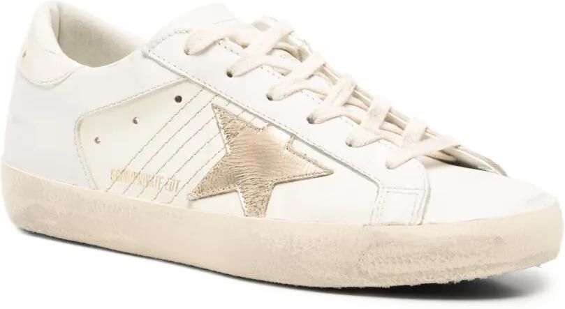 Golden Goose Super-Star gelamineerde leren sneakers Wit - Foto 3
