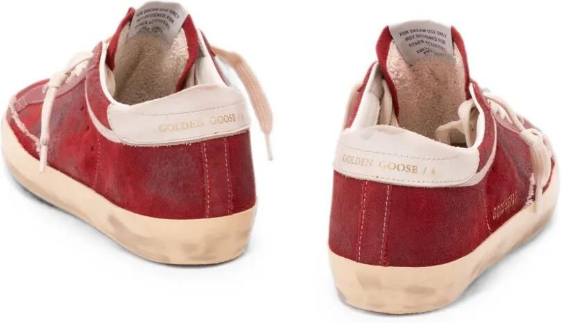 Golden Goose Super-Star gerafelde sneakers Rood - Foto 4