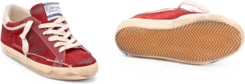 Golden Goose Super-Star gerafelde sneakers Rood - Foto 5