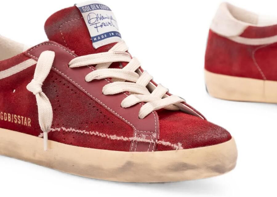 Golden Goose Super-Star gerafelde sneakers Rood - Foto 2