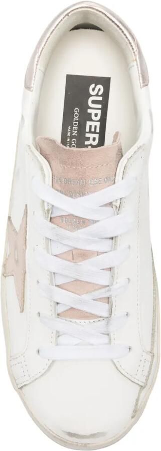 Golden Goose Super-Star gerafelde sneakers Wit - Foto 4