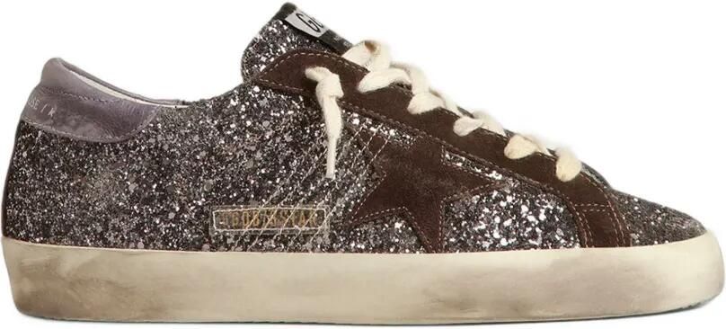 Golden Goose Super-Star glitter-effect sneakers Bruin