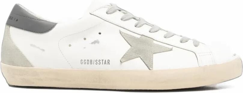 Golden Goose Super-Star leather sneakers Wit
