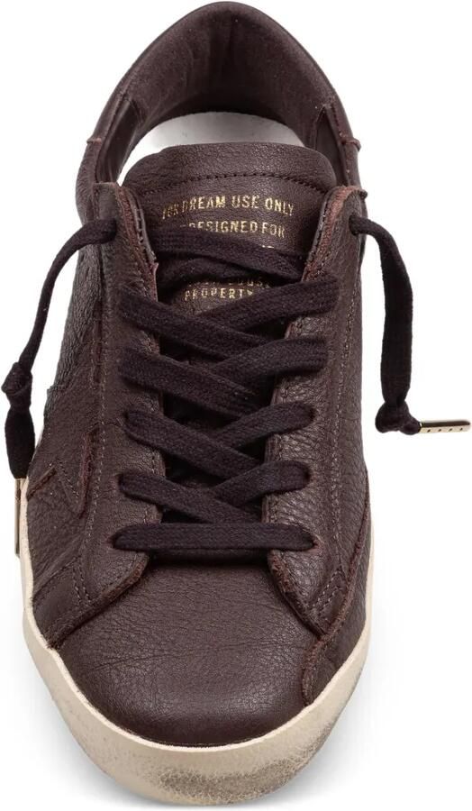 Golden Goose Super-Star leren sneakers met leren ster Bruin - Foto 2