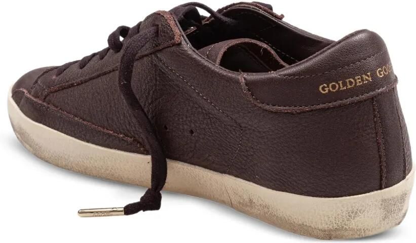 Golden Goose Super-Star leren sneakers met leren ster Bruin - Foto 4