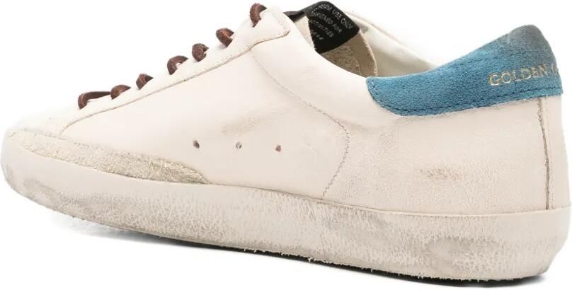 Golden Goose Super-Star leren sneakers met suède ster Beige - Foto 3