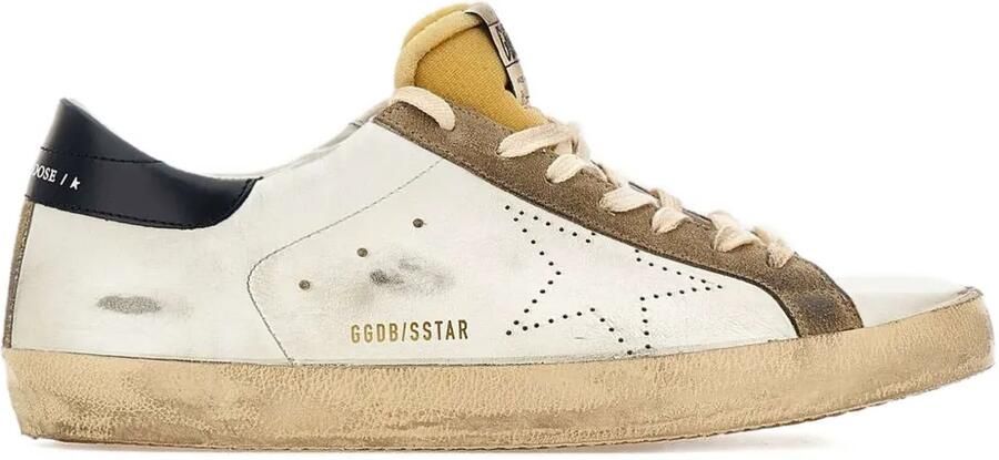 Golden Goose Super-Star low-top sneakers met gebruikt effect Beige