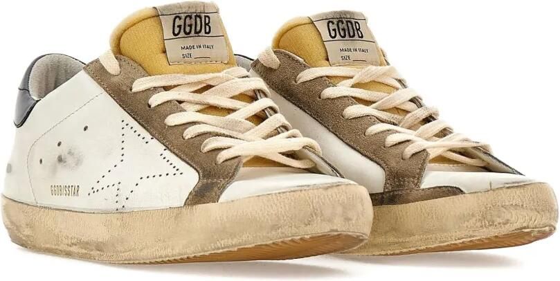 Golden Goose Super-Star low-top sneakers met gebruikt effect Beige - Foto 5