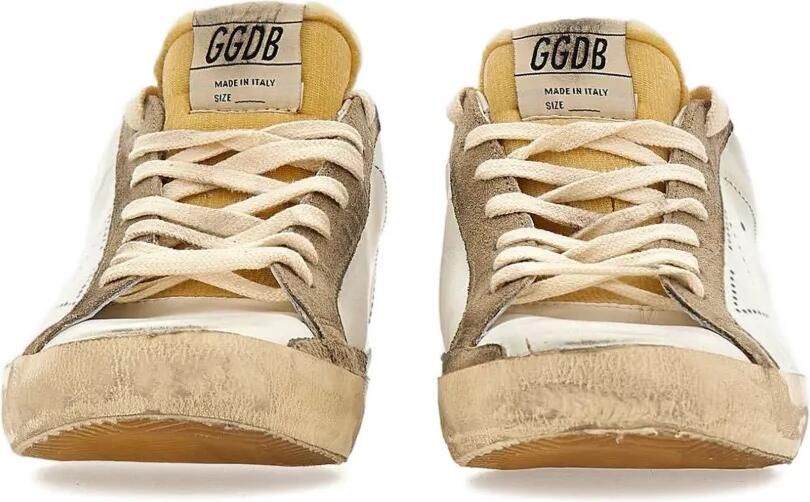 Golden Goose Super-Star low-top sneakers met gebruikt effect Beige - Foto 4