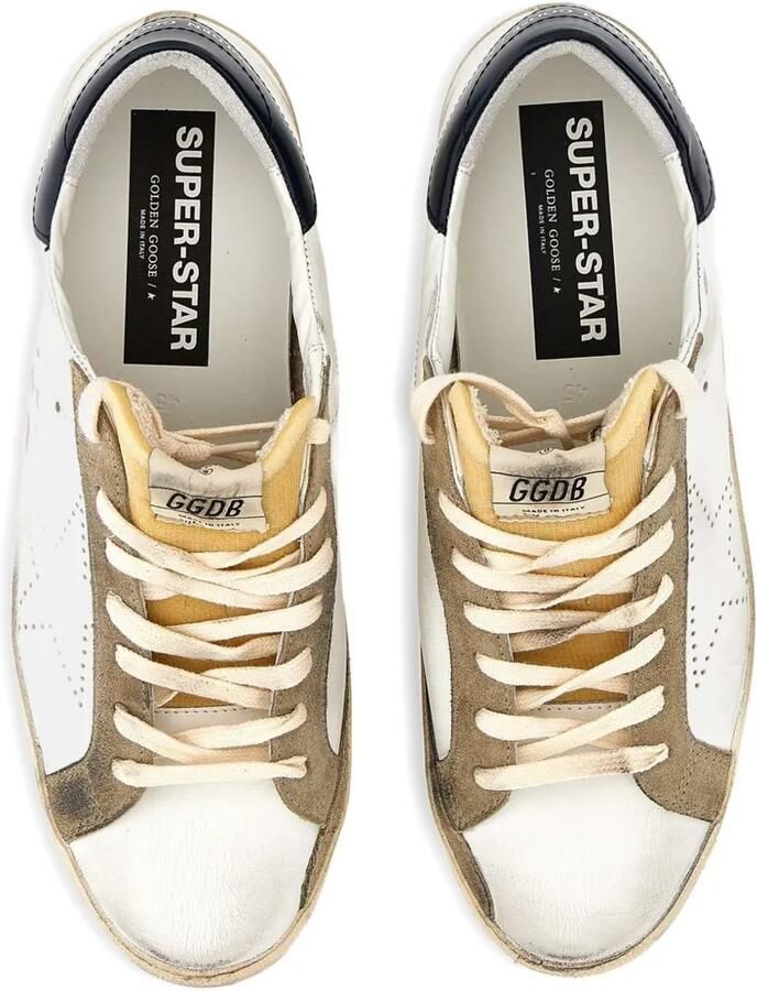 Golden Goose Super-Star low-top sneakers met gebruikt effect Beige - Foto 2