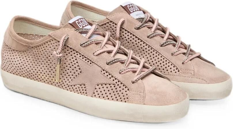 Golden Goose Super-Star LTD suède sneakers met geperforeerde details en ster Roze - Foto 5