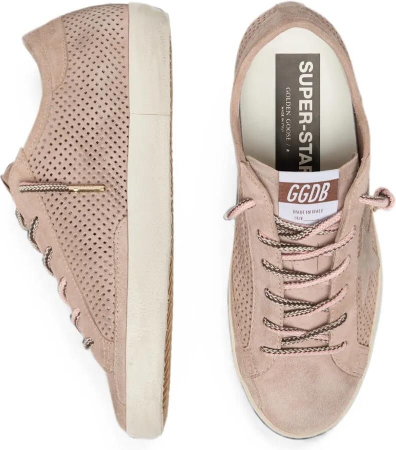 Golden Goose Super-Star LTD suède sneakers met geperforeerde details en ster Roze - Foto 2