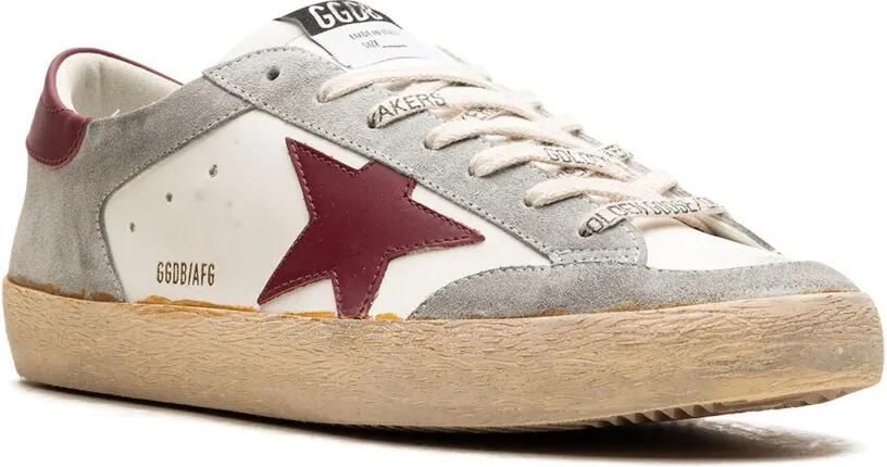 Golden Goose Super-Star Penstar "White Ice Bordeaux" sneakers Wit - Foto 2