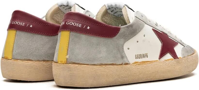 Golden Goose Super-Star Penstar "White Ice Bordeaux" sneakers Wit - Foto 3