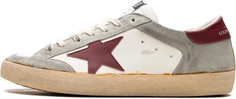 Golden Goose Super-Star Penstar "White Ice Bordeaux" sneakers Wit - Foto 4