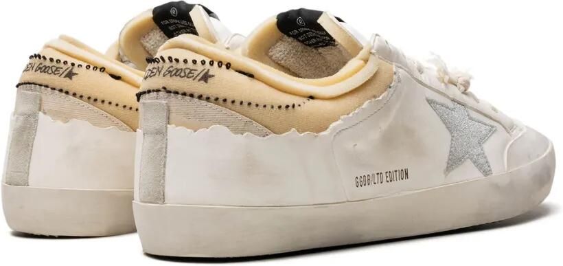 Golden Goose Super-Star Penstar "White Silver Beige" sneakers Wit - Foto 3