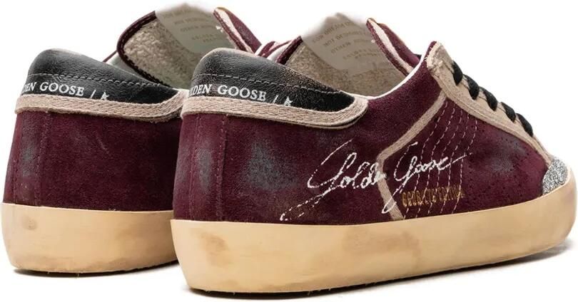 Golden Goose Super-Star Penstar "Wine Red Black" sneakers Rood - Foto 3