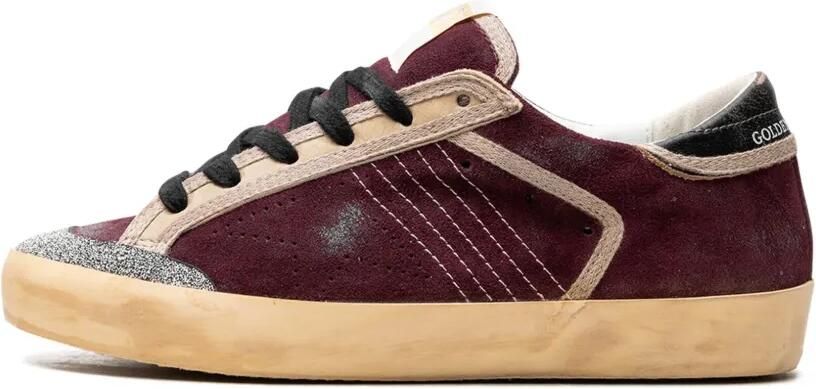 Golden Goose Super-Star Penstar "Wine Red Black" sneakers Rood - Foto 4
