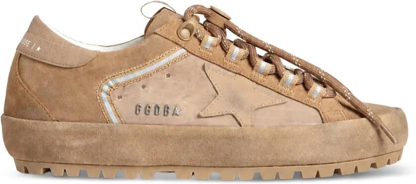 Golden Goose Super-Star Ski Dolmias en suède sneakers met marmeren nubuck ster en hielstuk Bruin - Foto 3
