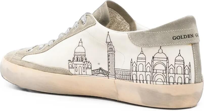 Golden Goose Super-Star sneakers met borduurwerk Wit - Foto 3