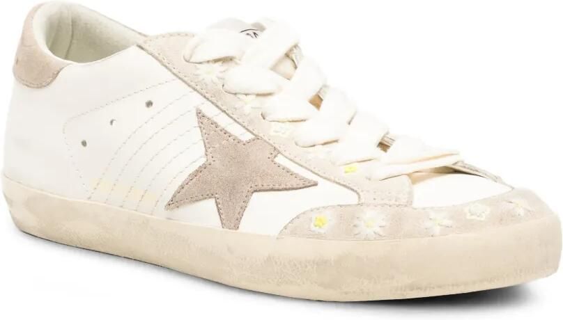Golden Goose Super-Star sneakers met geborduurde bloemen Wit - Foto 3