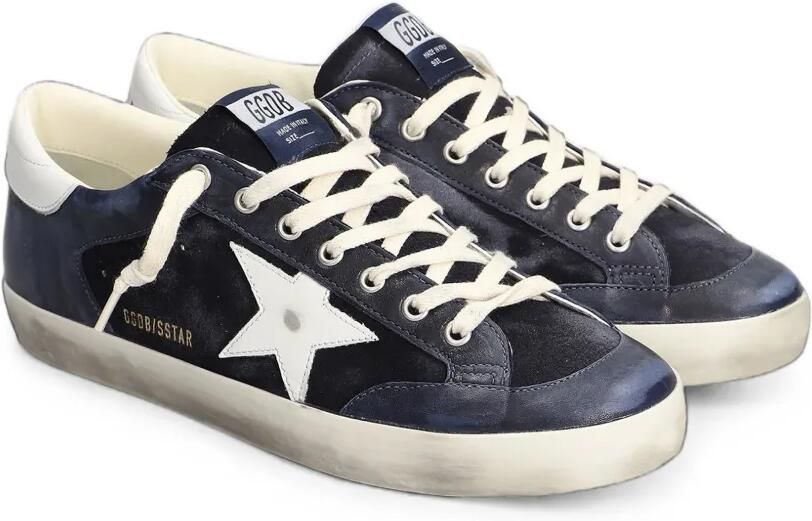 Golden Goose Super-Star sneakers met gerafeld-effect Blauw - Foto 4