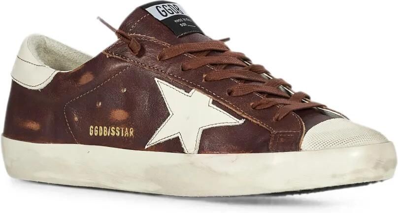 Golden Goose Super-Star sneakers met gerafeld-effect Bruin - Foto 3