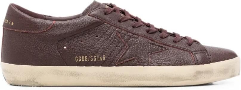 Golden Goose Super-Star sneakers met gerafeld-effect Rood