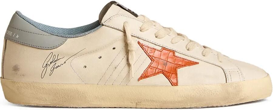 Golden Goose Super-Star sneakers met gerafeld-effect Wit