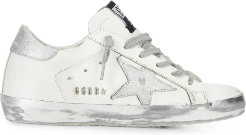 Golden Goose Super-Star sneakers met gerafeld-effect Wit