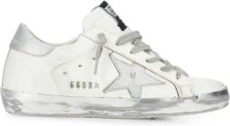 Golden Goose Super-Star sneakers met gerafeld-effect Wit