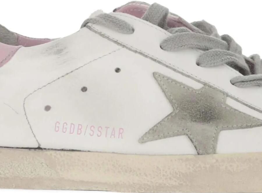 Golden Goose Super-Star sneakers met gerafeld effect Wit