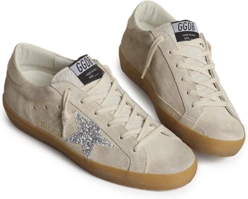 Golden Goose Super-Star sneakers met glitter Beige - Foto 3