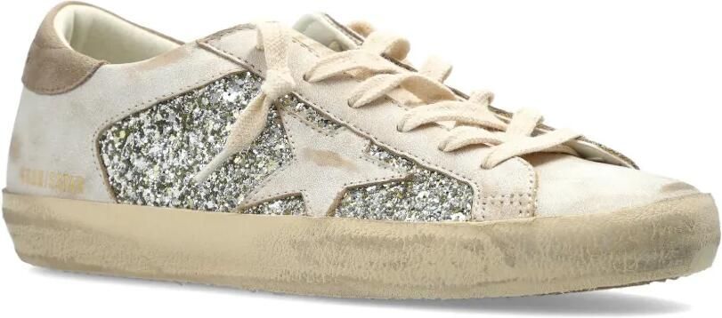 Golden Goose Super Star sneakers met glitters Beige - Foto 4