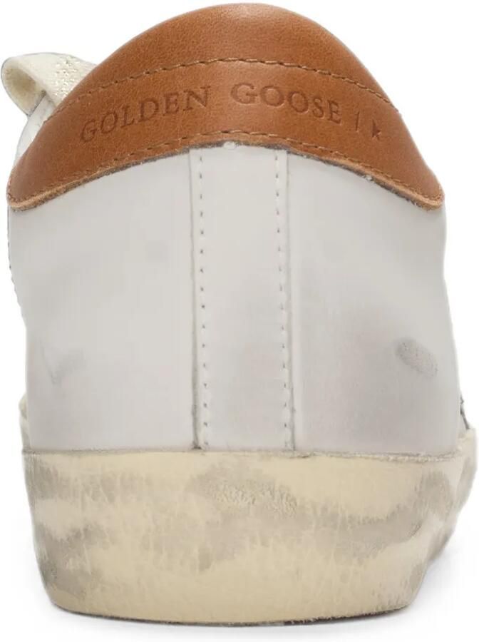 Golden Goose Super Star sneakers met glitterster Wit