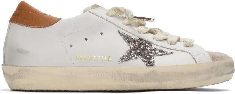 Golden Goose Super Star sneakers met glitterster Wit - Foto 4