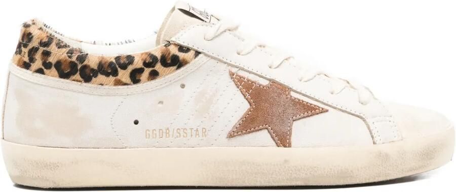 Golden Goose Super-Star sneakers met luipaardprint Beige